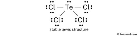 All atoms now have octet configurations. . Tecl4 lewis structure
